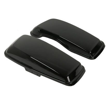 Painted Black Hard Saddlebag Lids for Harley Touring Electra Glide (2014–2024)
