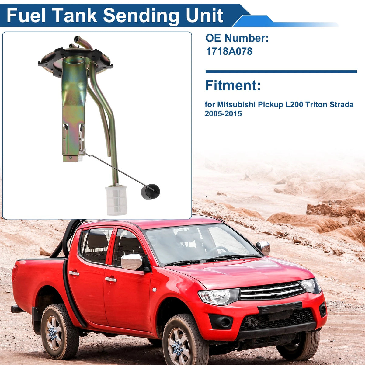 Fuel Level Sending Unit Module Replacement for Mitsubishi Pickup L200 (2005–2015)