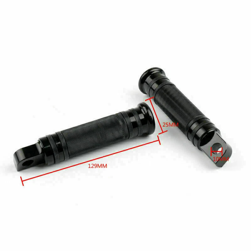 Rear Foot Pegs for Sportster XL883 XL1200 V Rod (2004–2023) Black T9