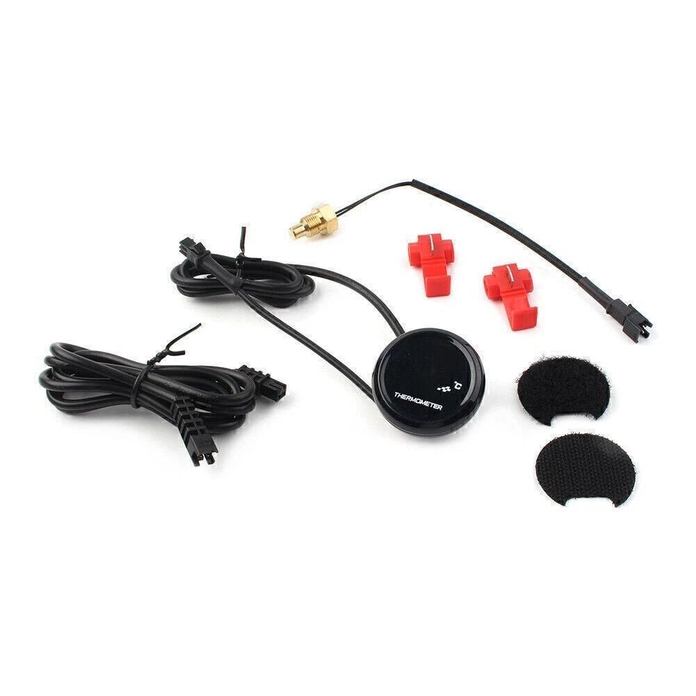 LCD Digital Thermometer Water Temperature Sensor Gauge for Motorcycle
