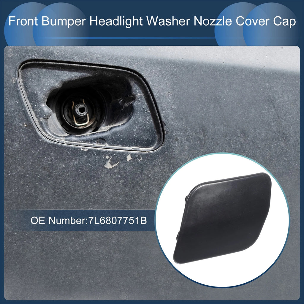 Front Left Washer Nozzle Cover Cap Replacement for Volkswagen Touareg (2007–2010)