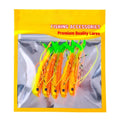 5pcs Soft Baits with T Tail Action for Bass and Barracuda (Lakes)