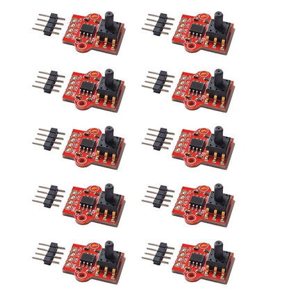10 Pcs Pressure Sensor 0-40KPa 19x18mm PCB Size 3.3V to 5V