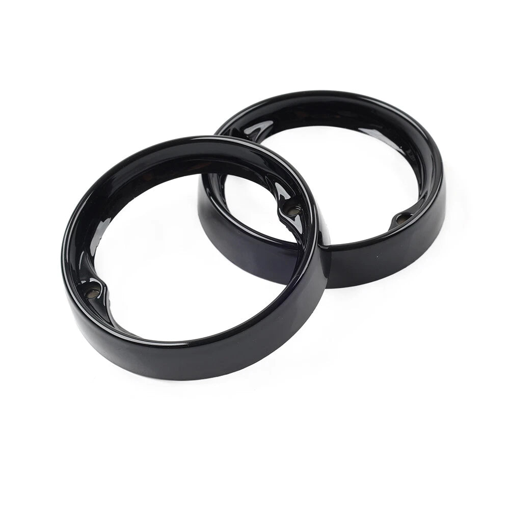 1 Pair Turn Signal Bezels for Harley Road King/Glide/Electra Glide (Black)