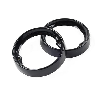 1 Pair Turn Signal Bezels for Harley Road King/Glide/Electra Glide (Black)