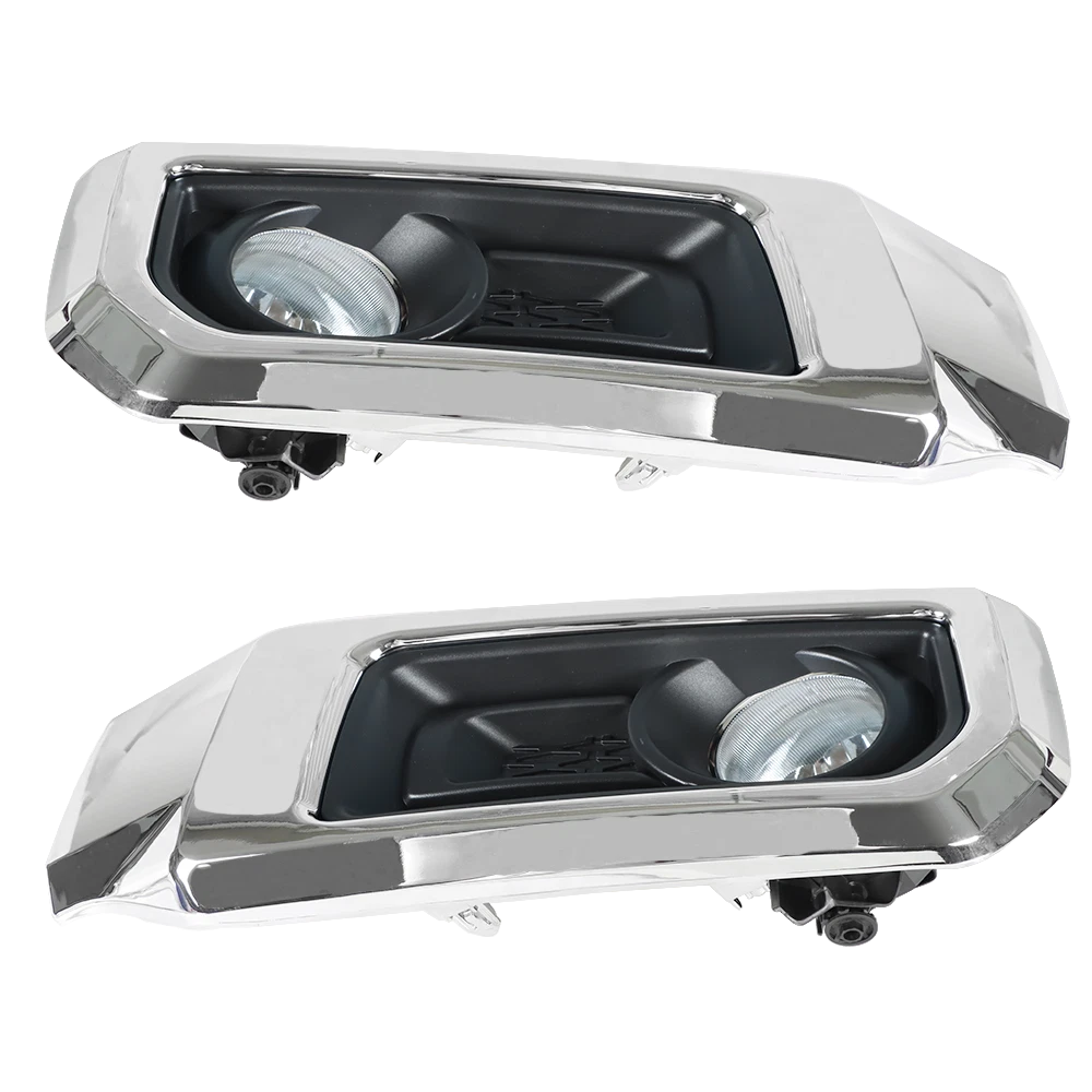 Set of 2 Front Fog Lights with Chrome Bezel for Toyota 4Runner (2014–2021)