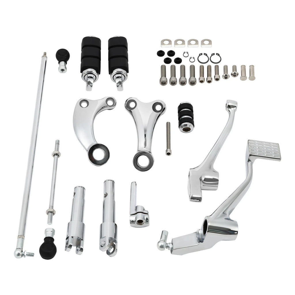 Chrome Forward Controls Kit for Harley Sportster 883 1200 (2004–2023)