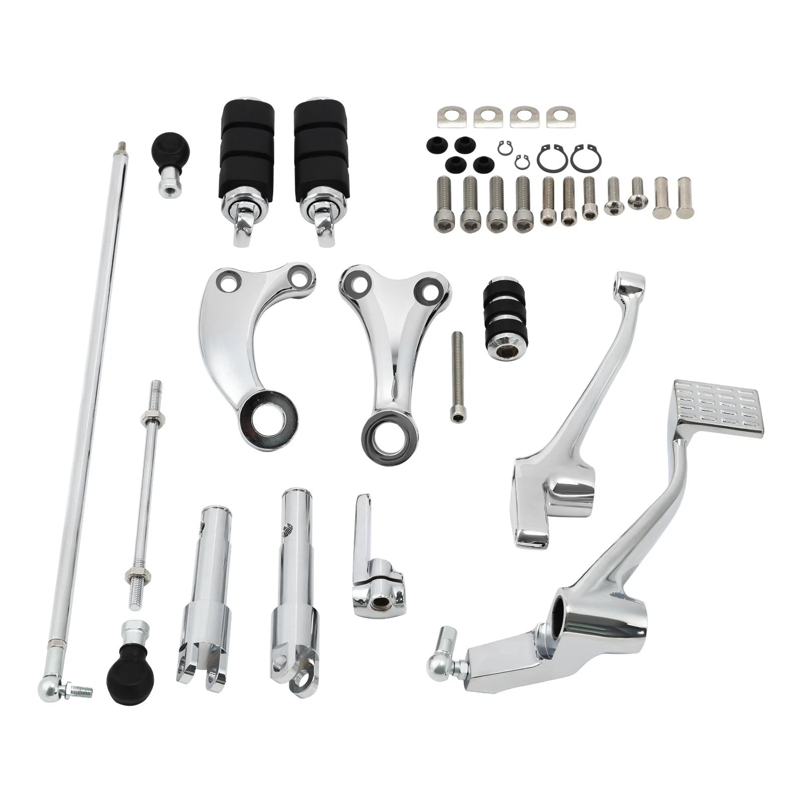Chrome Forward Controls Kit for Harley Sportster 883 1200 (2004–2023)