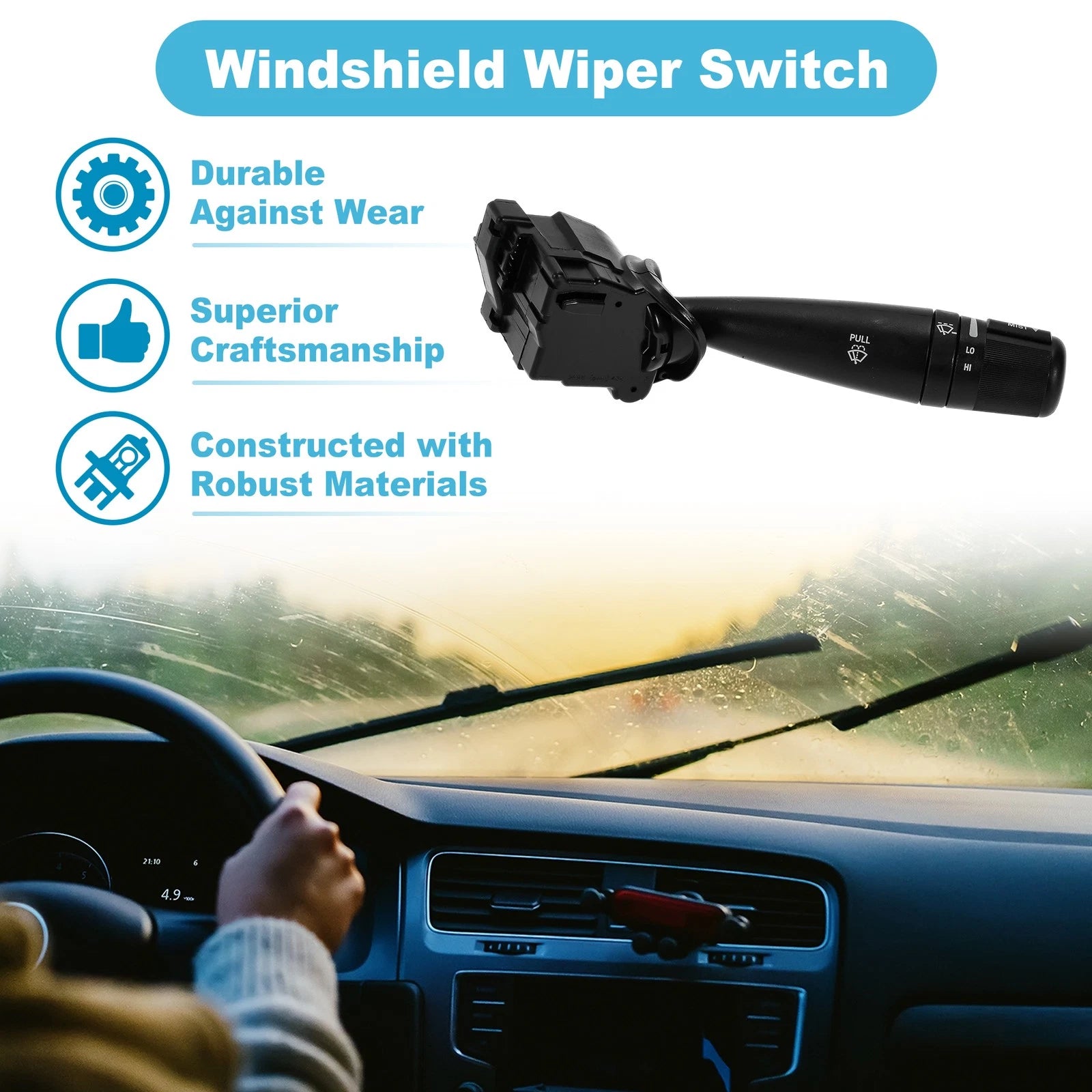 Windshield Wiper Control Switch for Chrysler 200 (2011–2014) No. 5183955AA