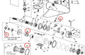 OMC Cobra Lower Gearcase Propeller Shaft Oil Seal Set of 2 (0778172, 0777380)