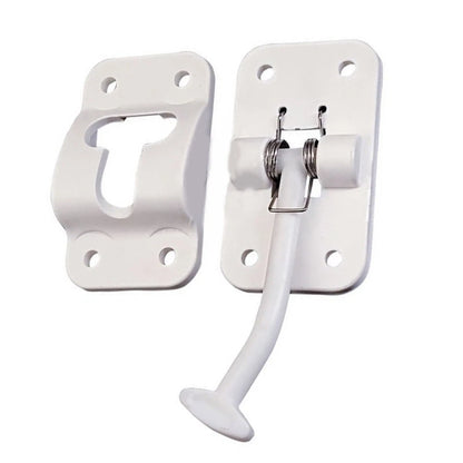 RV Door Catch Latch T Style Holder for Efficient Installation (White)