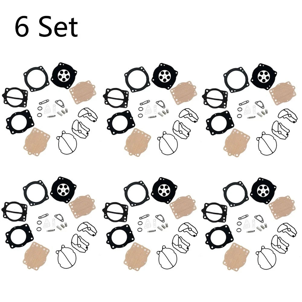 Set of 6 Carburetor Repair Kits for Kawasaki Keihin CDK-2 (750)