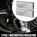 2Pcs Universal Rectangle Motorbike Reflector 3.46 x 1.26 for All Models