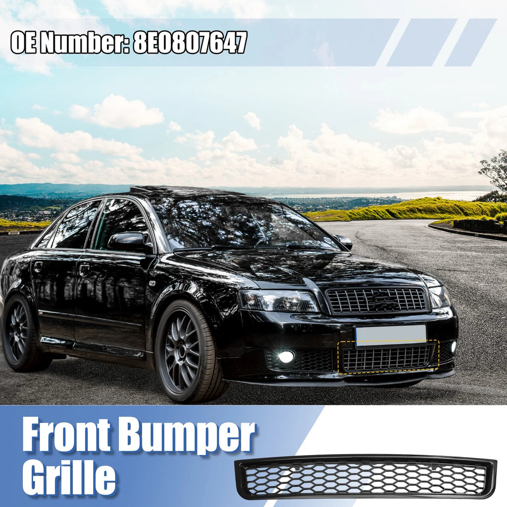 Front Bumper Grille Replacement for Audi A4 B6 Sedan (2002–2005) Black