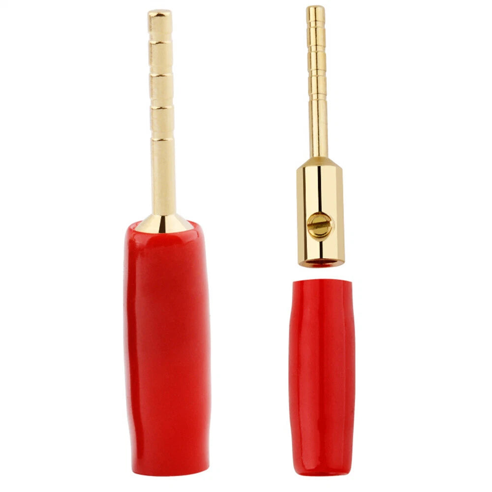 20Pcs 2mm Plugs Speaker Pin Connectors Straight Pin Terminals Wiring Connector
