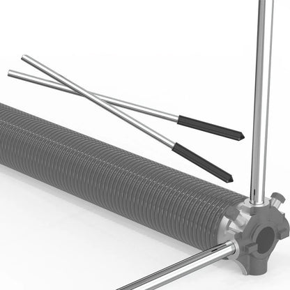 2X Non Slip Torsion Spring Winding Bars for Garage Door (12" & 17")