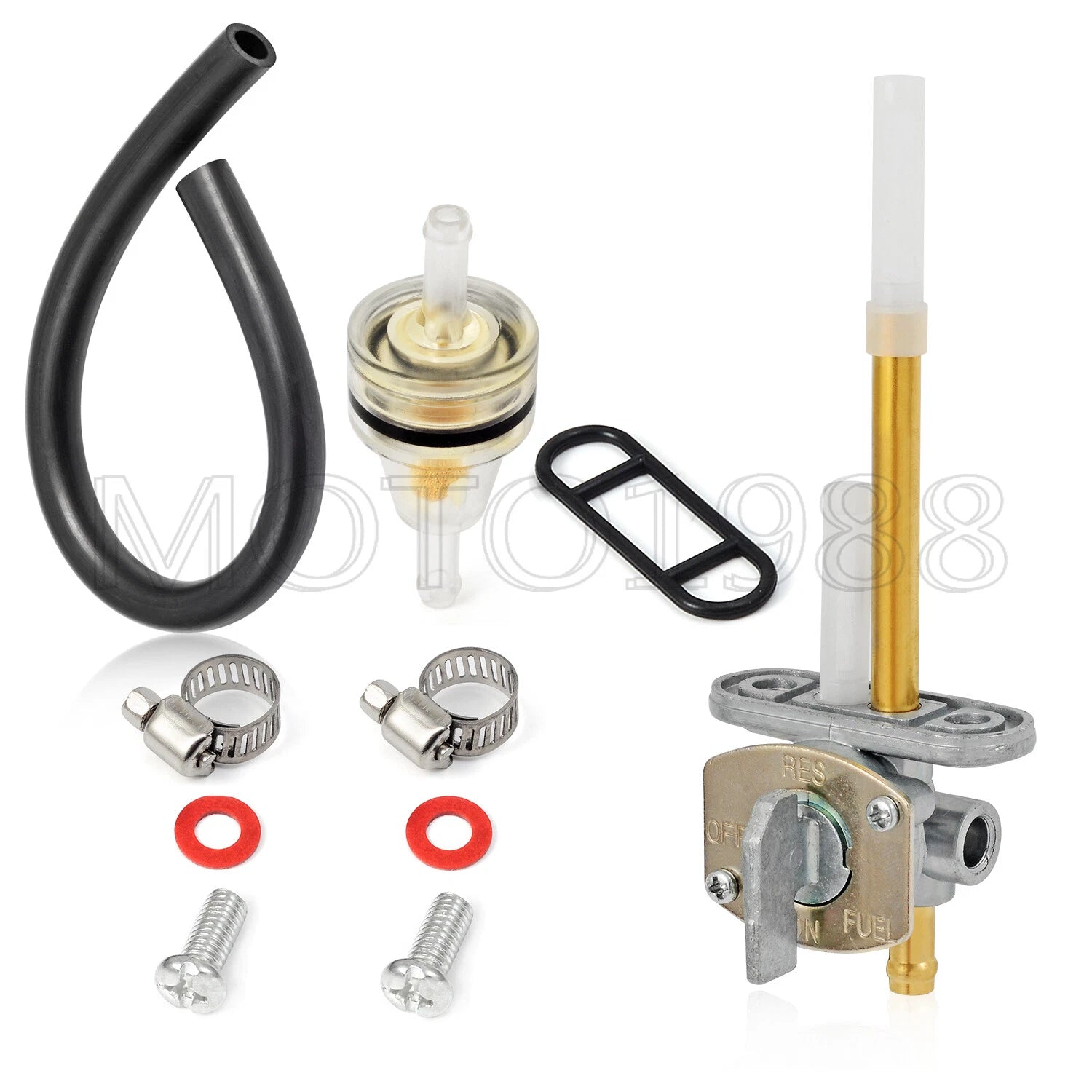 2X Fuel Petcock Valve for Yamaha Big Bear YFM350 Kodiak YFM400FW (1998–2001)
