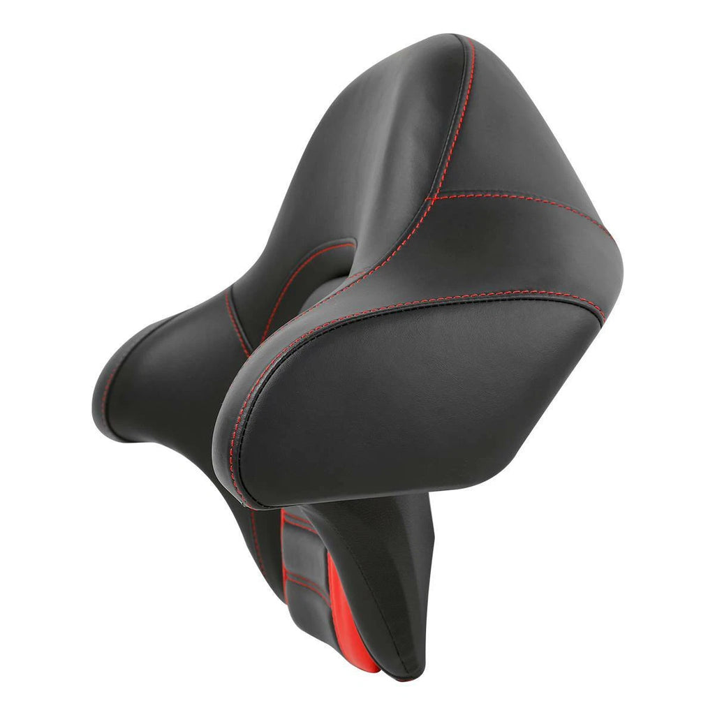 Chopped Trunk Backrest for Harley Touring (2014–2025) Black Red