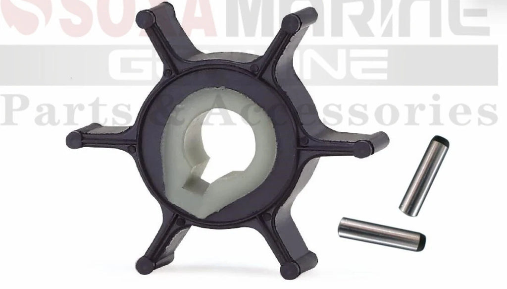 Water Pump Impeller with Key for Mercury Mariner 2HP 4HP (47-80395M, 17-82355)