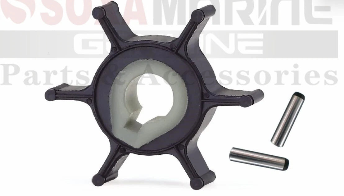 Water Pump Impeller with Key for Mercury Mariner 2HP 4HP (47-80395M, 17-82355)