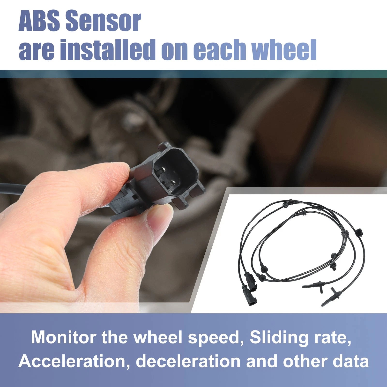 Front Left Right ABS Sensor Replacement for Ford Explorer (2002–2005)