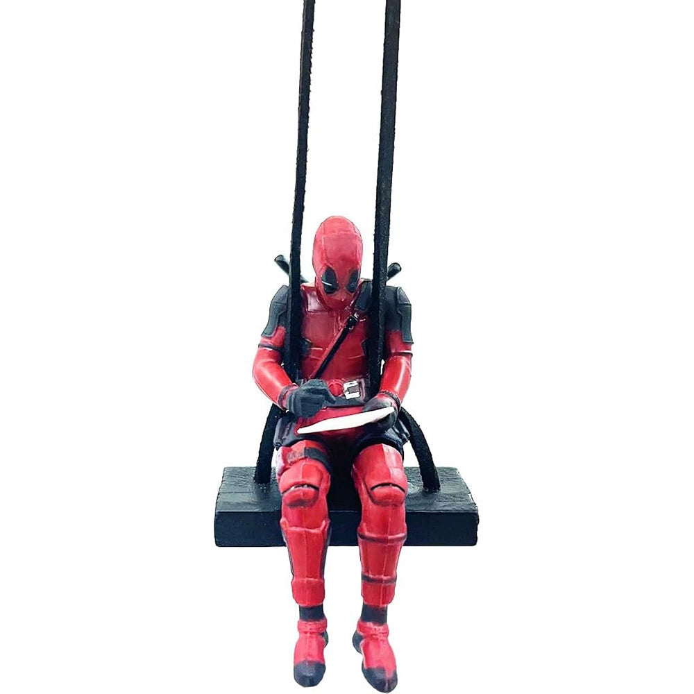 Deadpool Car Swinging Ornament for Rear View Mirror Decorations