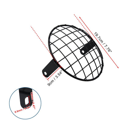 Headlight Mesh Grill Cover for Harley (7.8")
