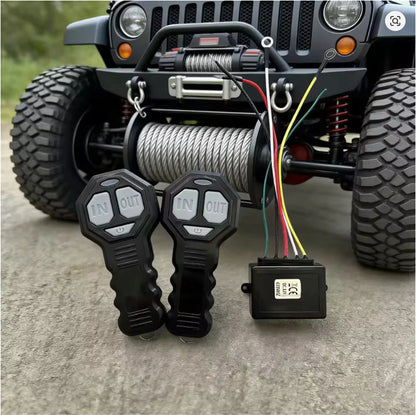 Wireless Remote Control Switch for Universal 12V 24V Winch (98ft/30m)
