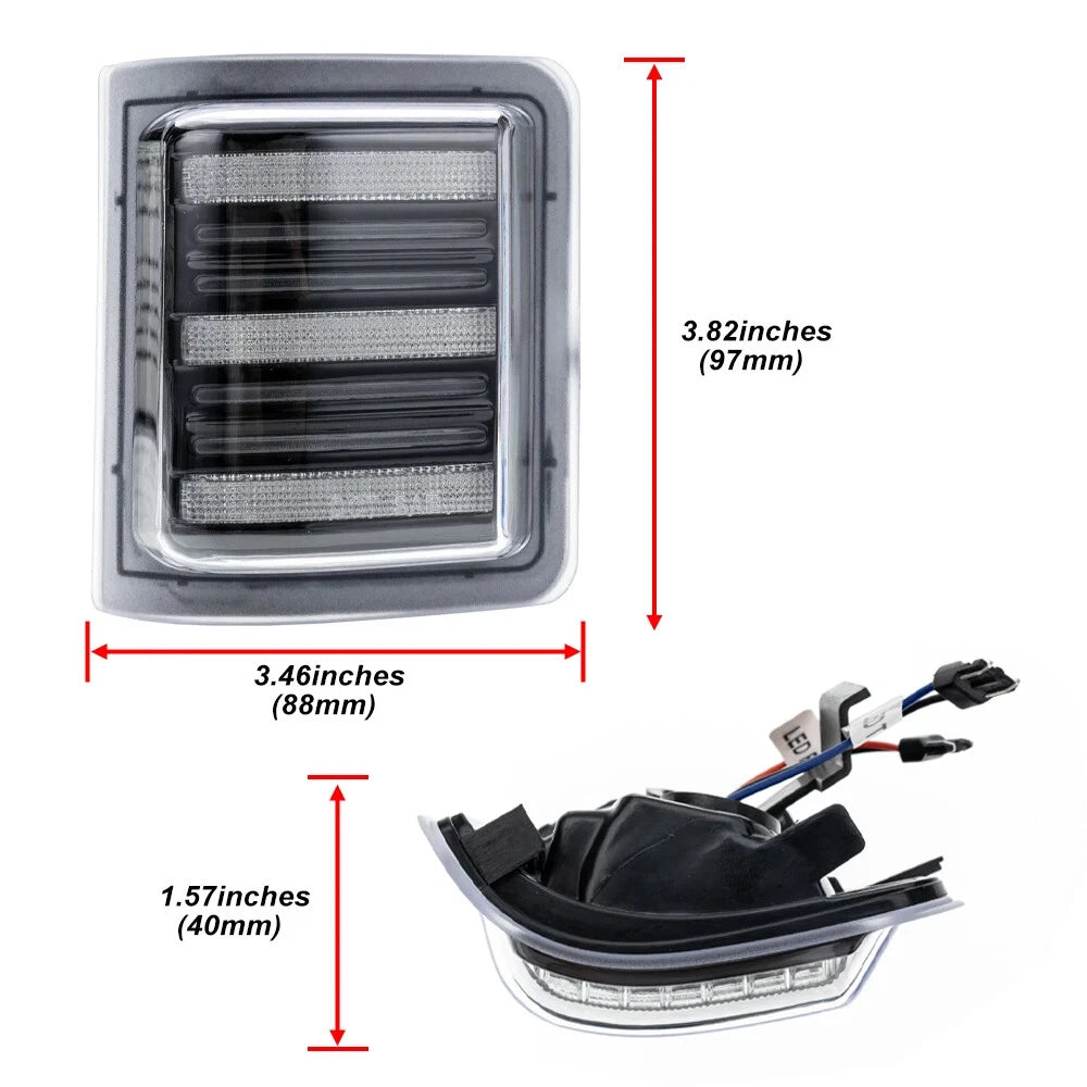 LED Side Mirror Turn Signal Light for F250 F350 F450 F550 Super Duty (2008–2016)