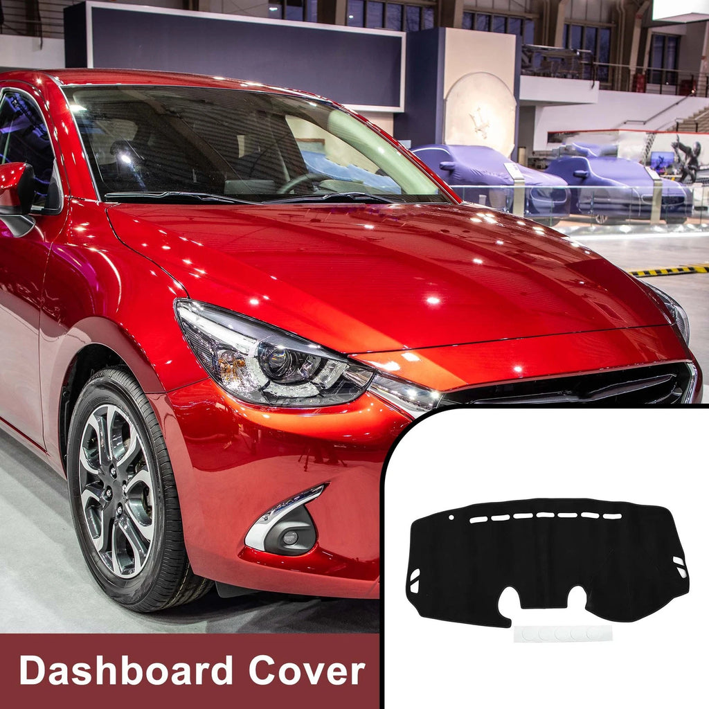 Dashboard Cover Mat for Mazda 2 Demio (2007–2014) Black Sun Protector