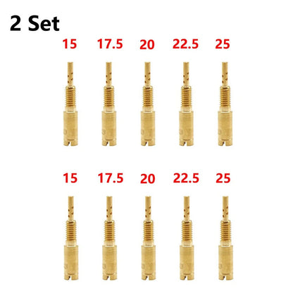 10pc Motorcycle Carburetor Pilot Slow Jet Kit For Mikuni TM VM28/486 HSR42/45/48