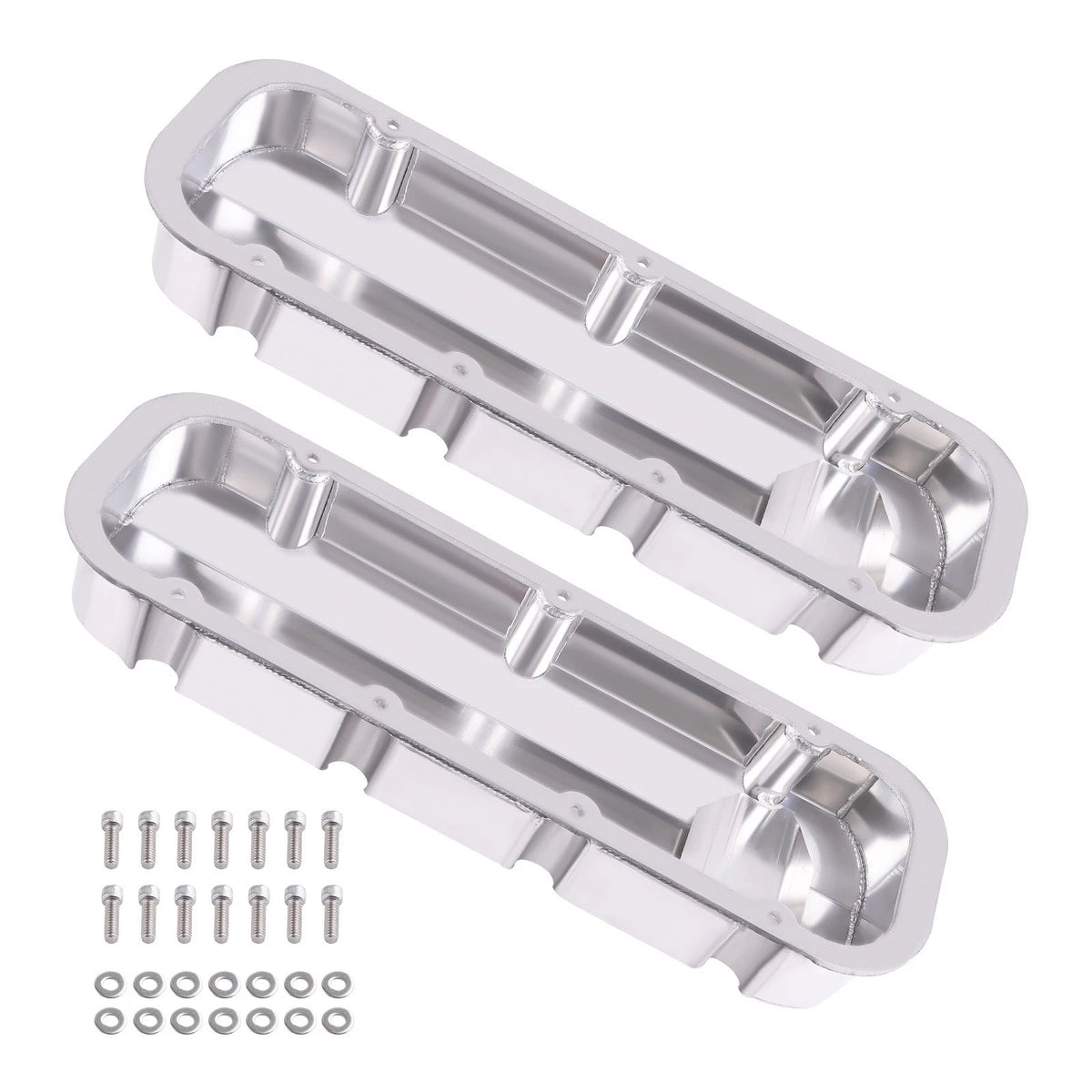 Fabricated Aluminum Tall Valve Covers for Big Block Chevy 454 (1965–1995)