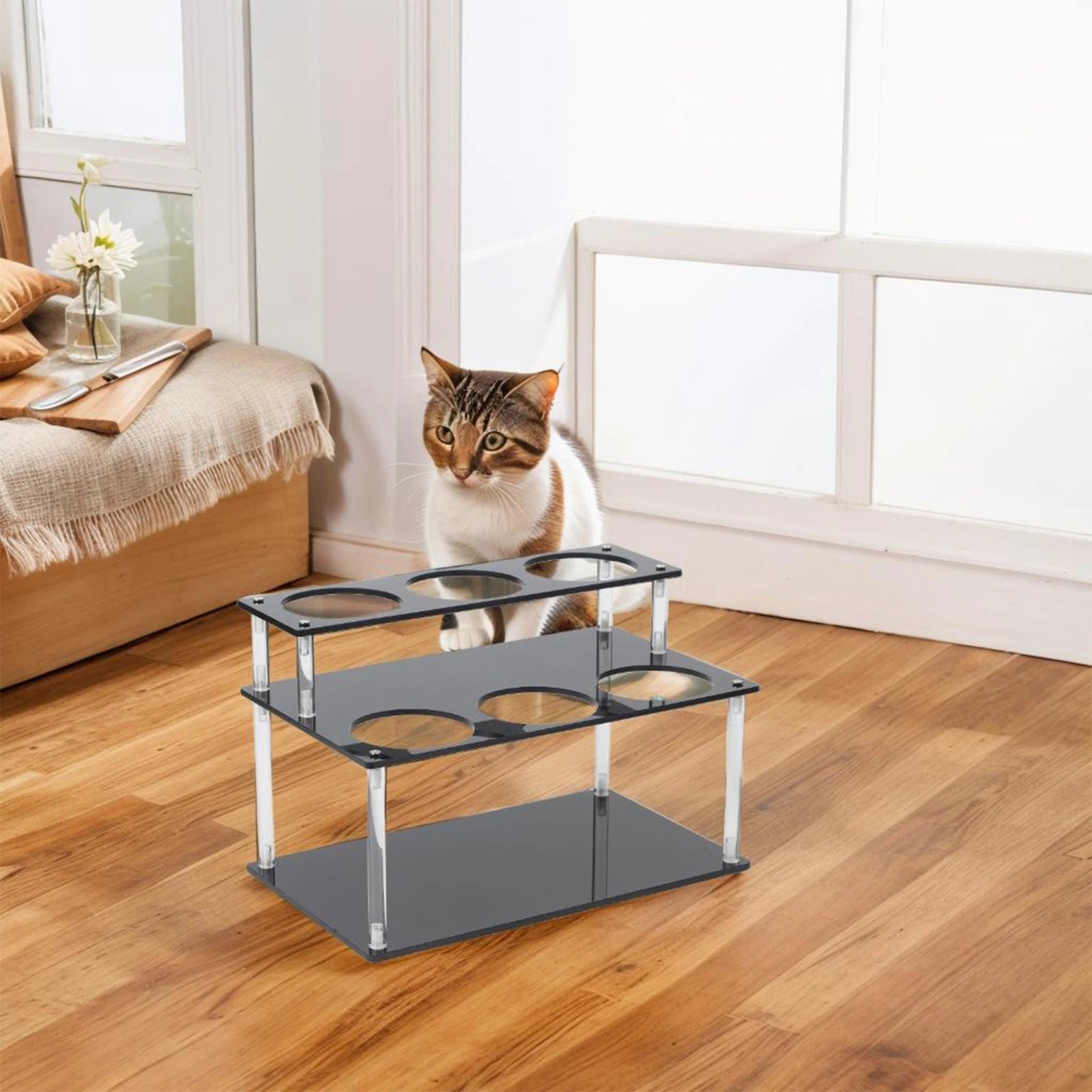2-Tier Acrylic Coffee Syrup Organizer Rack