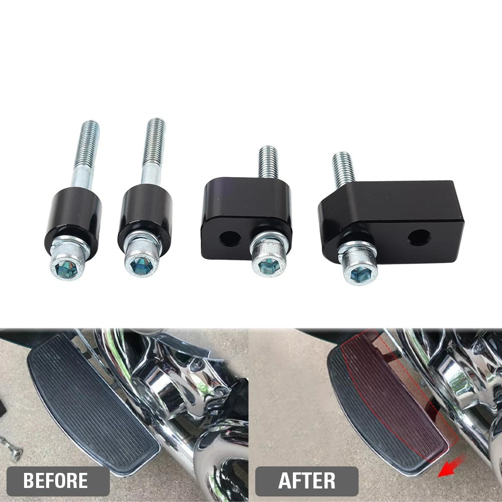 1" Driver Floorboard Extenders Spacer Kit For Harley Road Electra Street Glide