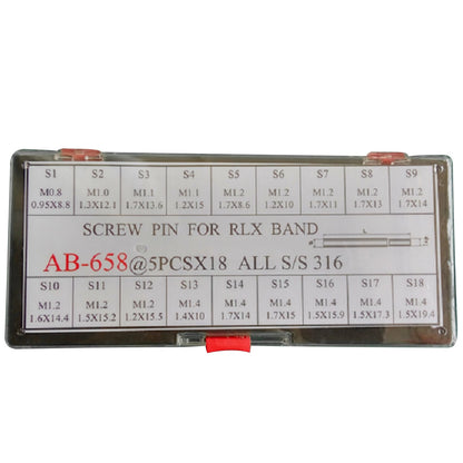 90-Pack Stainless Steel Screw Pins Links for Rolex E