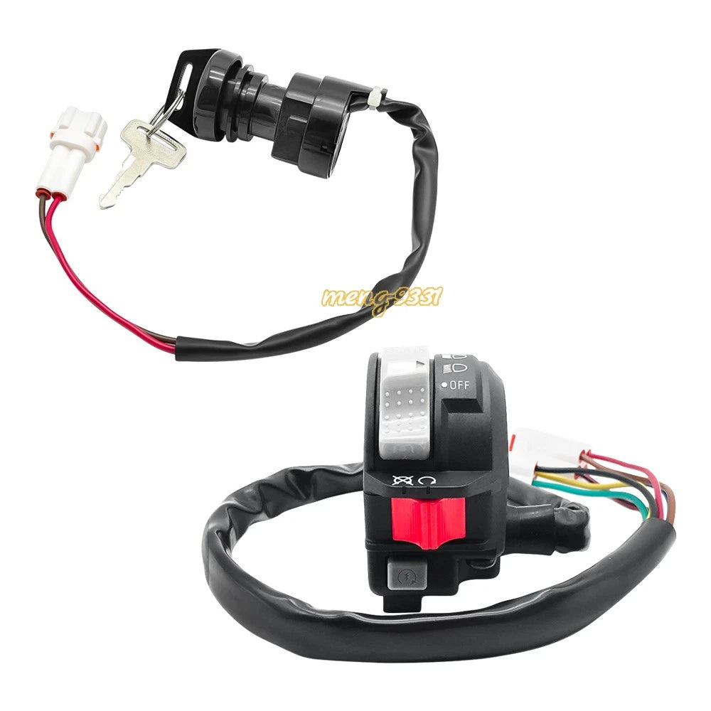 Handlebar Switch & Ignition Key Switch for Yamaha Grizzly 125, Raptor 125, 250 (2004–2018)