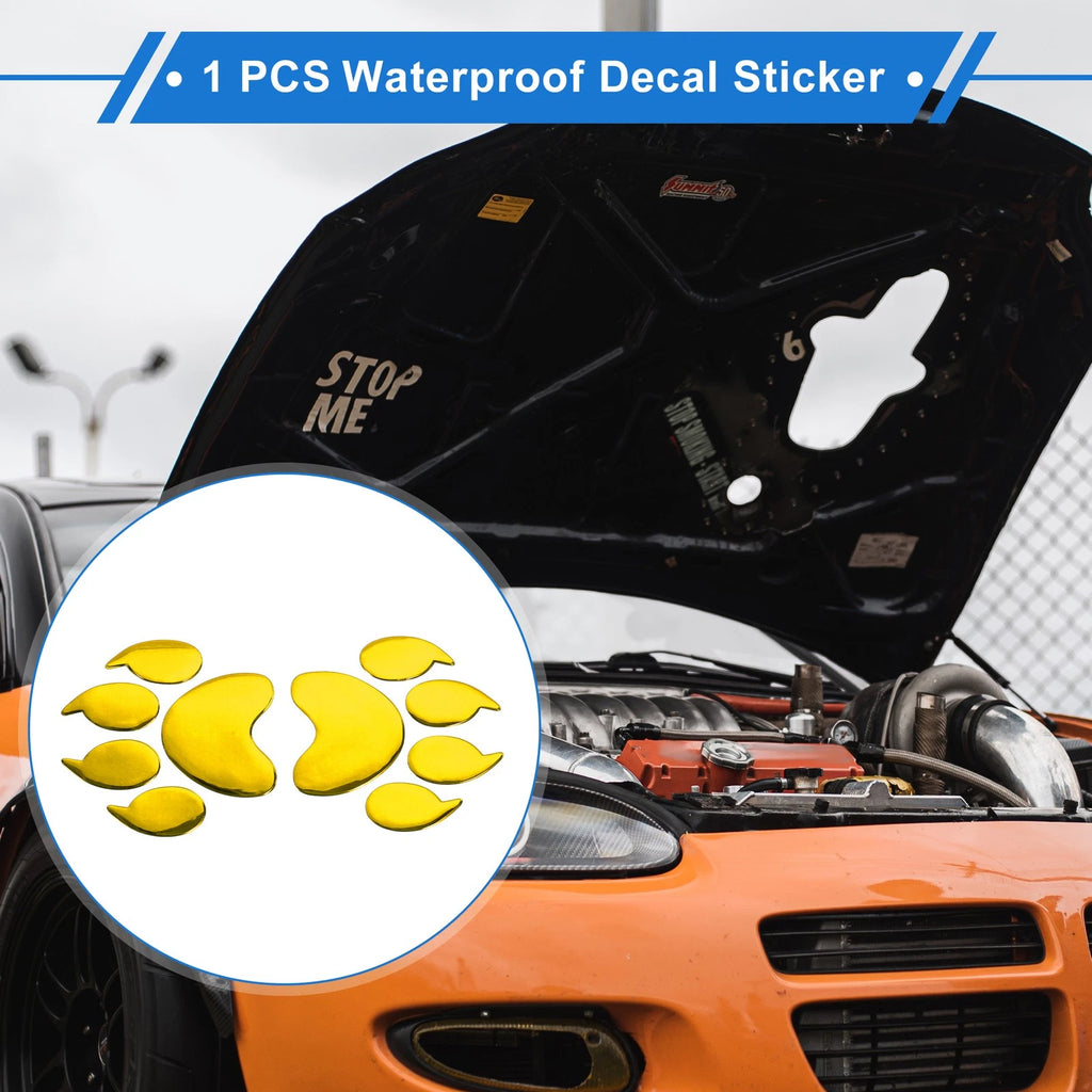 Bears Claw Pattern Bumper Sticker Decal for Universal Vehicles (15x6.5cm)