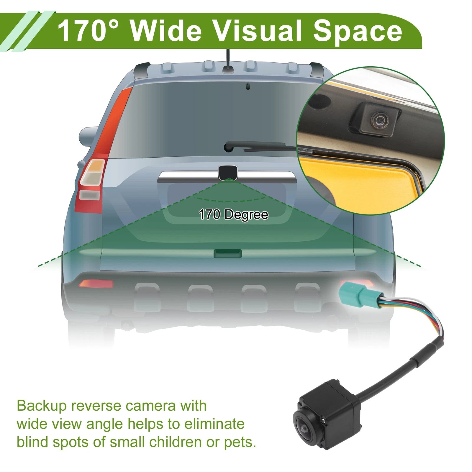 Car Camera Rear View Backup Reverse Camera for Toyota Land Cruiser (2017–2021)