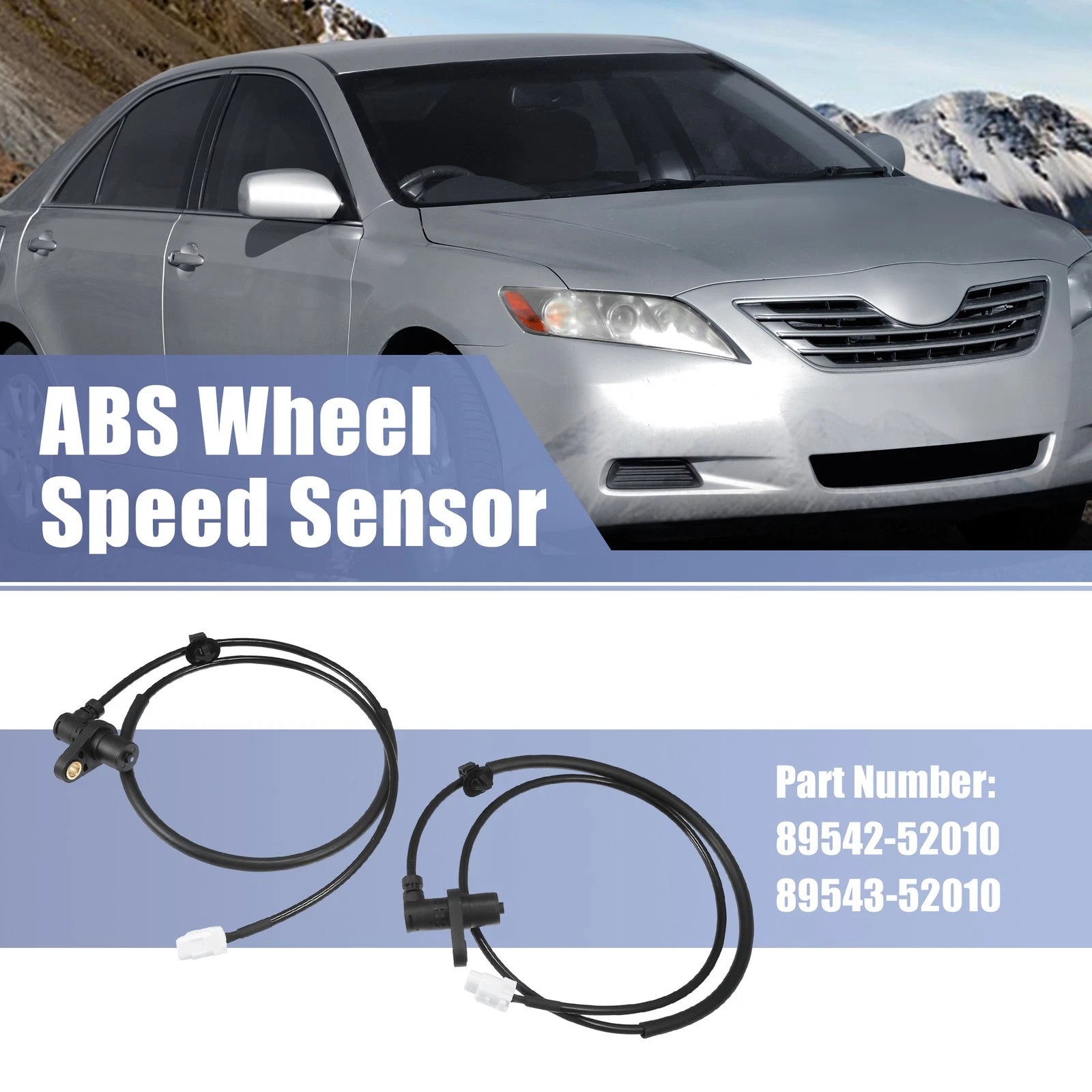 ABS Wheel Speed Sensor Front Pair Left Right for Toyota Echo (2000–2005)