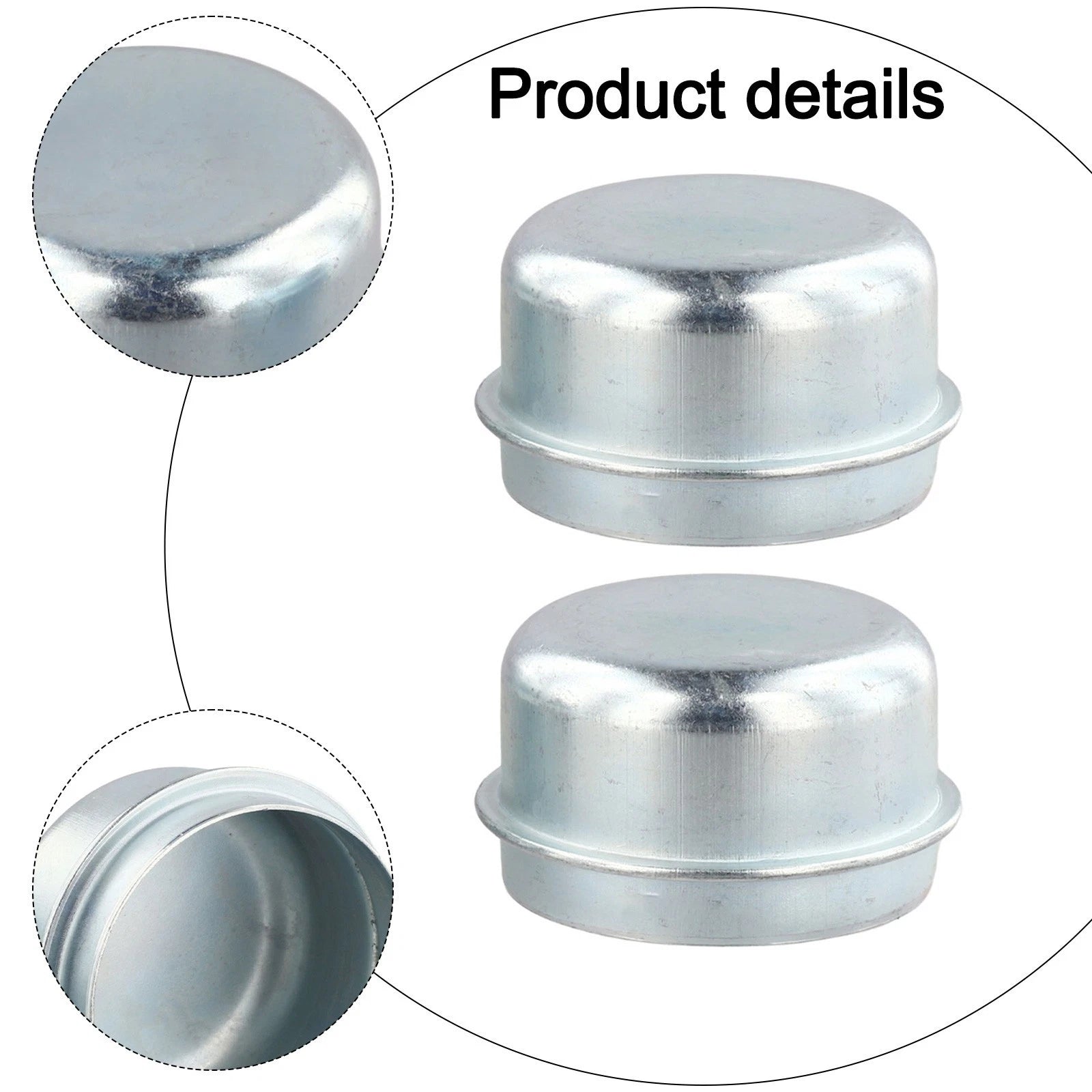 Metal Caster Wheel Grease Cap for