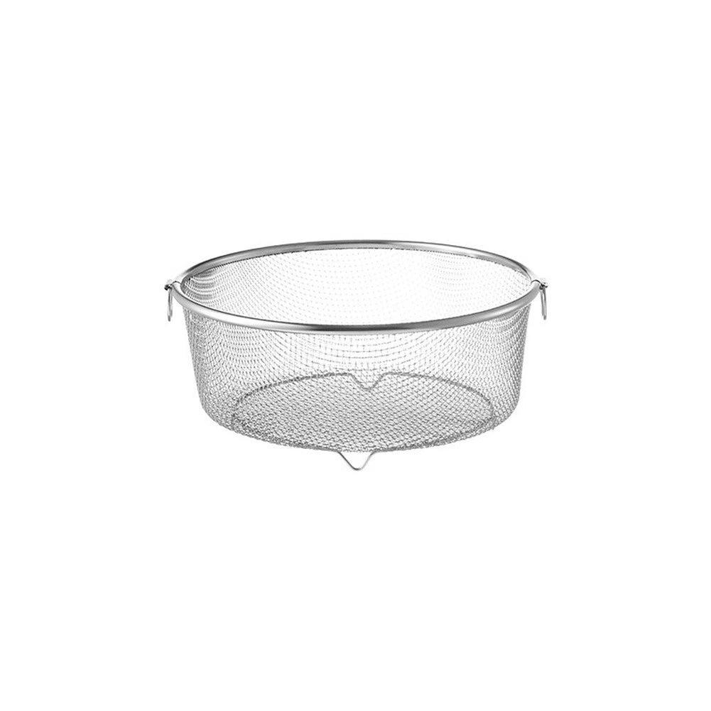 304 Stainless Steel Kitchen Basket Strainer with Fine Mesh and Handles