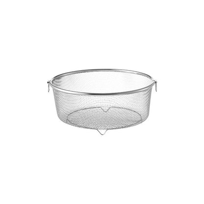 304 Stainless Steel Kitchen Basket Strainer with Fine Mesh and Handles