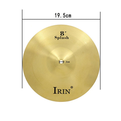 Set of 5 Brass Cymbals (8, 10, 12, 14, 16 Inch)