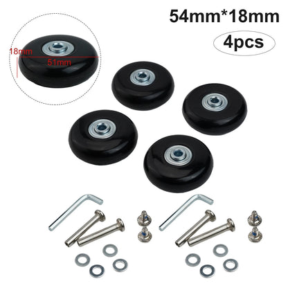 Set of 4 Replacement Wheels for Suitcase