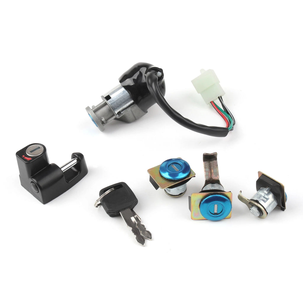 Ignition Switch & Fuel Gas Cap Cover Key Lock Set for Honda CN250 Helix (1986–2007)