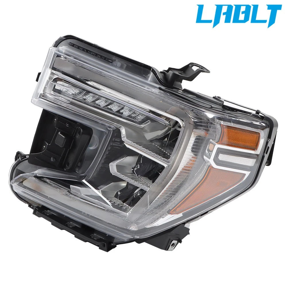 Left Side LED Headlight w/LED Signal Lamp for GMC Sierra 1500 (2019–2021)