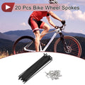 Bicycle Spokes 121mm 304 Stainless Steel Black Set for 20 in Wheels (—)