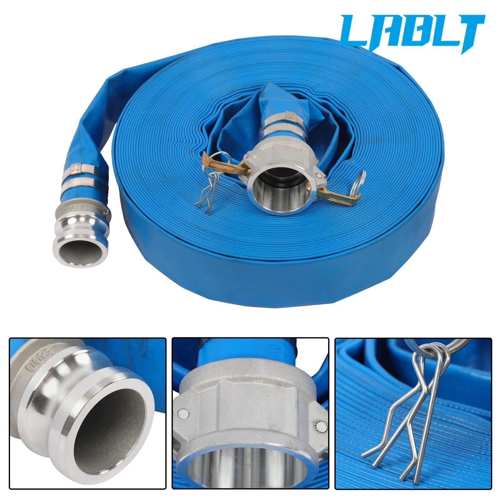 2" x 100 ft Backwash Hose for Pool (Heavy Duty PVC)