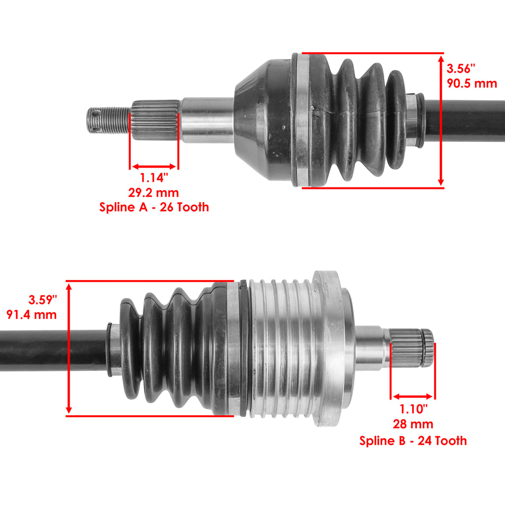 Rear Left Right CV Joint Axle Replacement for Can-Am Defender (2016–2022)
