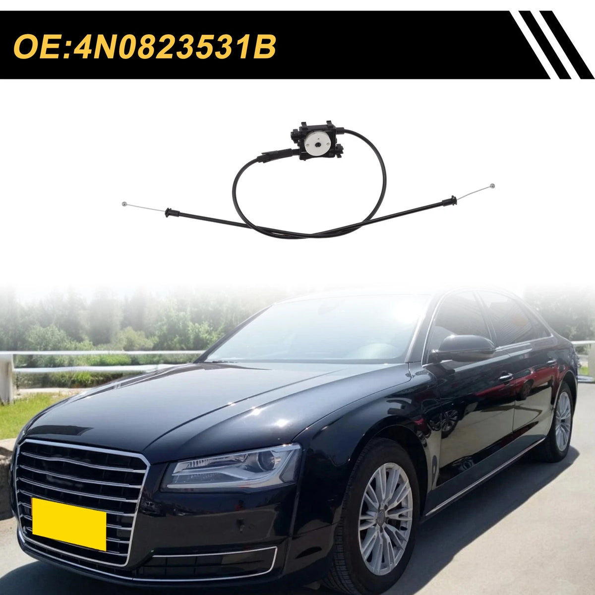 Hood Latch Release Cable for Audi A8 A8L S8 (2019–2023)